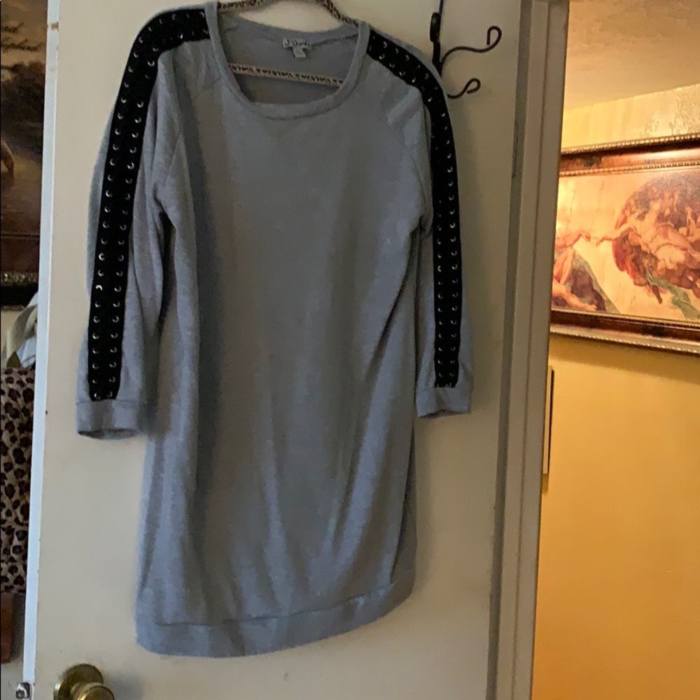 Woman’s long sweater